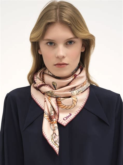 chloe silk scarf.